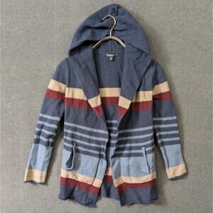 Toad & Co Merino Wool Heartfelt Hoodie Womens Medium Fits Small Felted Cardigan